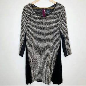 Maeve Boucle Tweed Knit Swing Dress